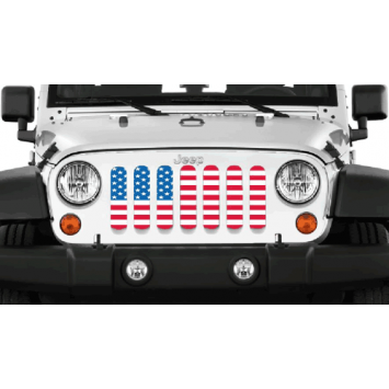 Dirty Acres American Flag Grille Inserts For 97 17 Jeep Tj Jk 119 99 Shipped