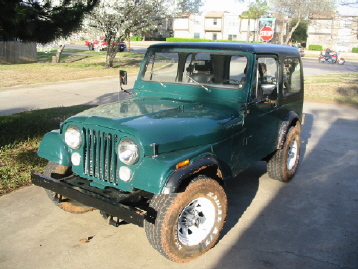 How the '83 CJ-7 looked when I bought it.